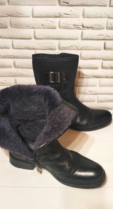 Чоловічі стильні шкіряні чоботи Enrico Fanconi розмір 42-42,5