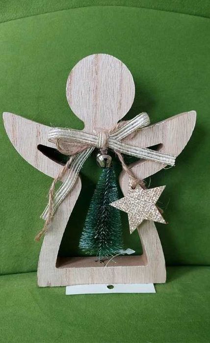 R.Aniołek drewniany(sklejka) doskonały do dekoracji