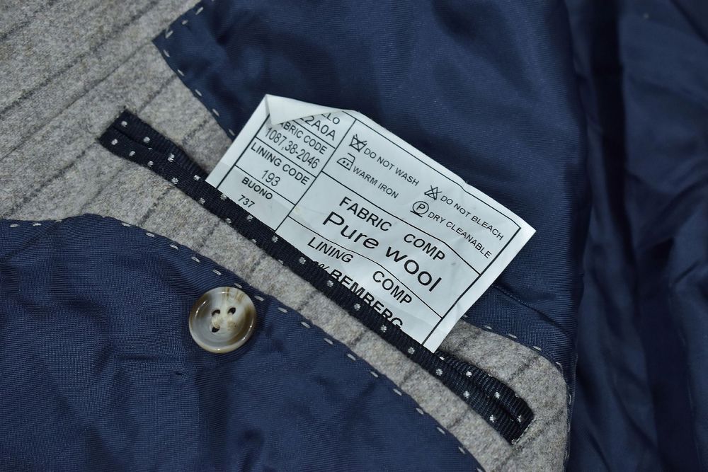 Suitsupply Szara Wełniana Marynarka Męska 24 Uk38 S