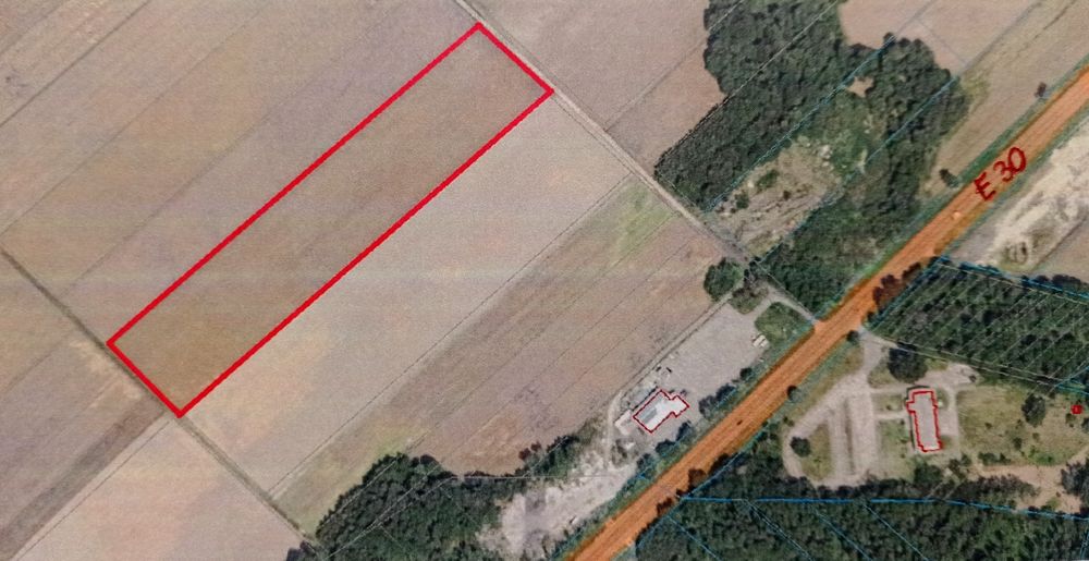 Działka przy trasie E30 na sprzedaż !!!