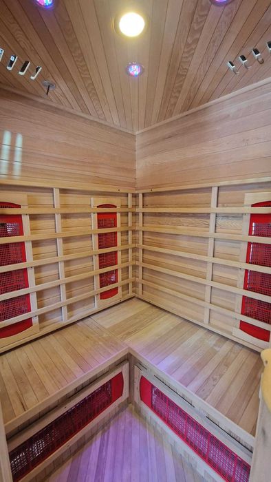 Sauna infra red infrared podczerwień narożna 2os kabina grzewcza