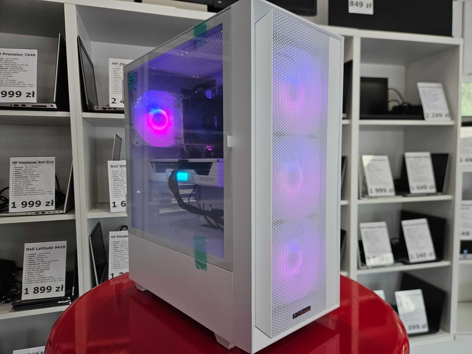 OD RĘKI Nowy Komputer Gamingowy Intel i5-12400F 32GB DDR5 DYSK 1TB SSD Radeon RX 9060XT 16GB  Faktura 23% Gwarancja 24 Miesiące KomputeryGamingowe.com