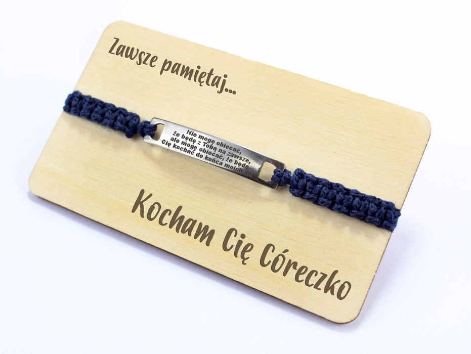 Bransoletka z grawerem indywidualnym PREZENT