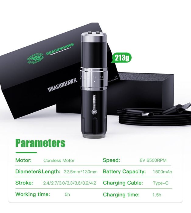 Maquina de tatuagem sem fio