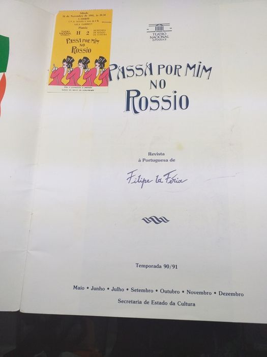 Livro da comédia, passa por mim no Rossio, de Filipe La Féria