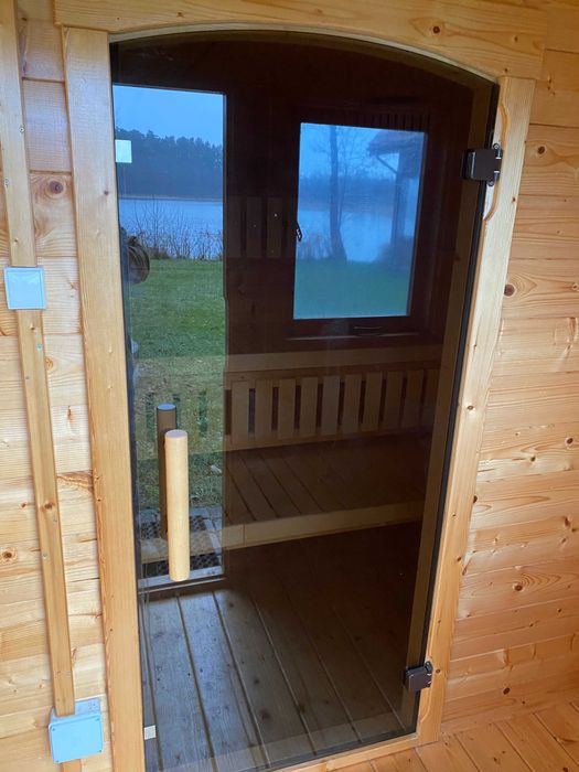 Sauna zewnętrzna duża piec 9 kW