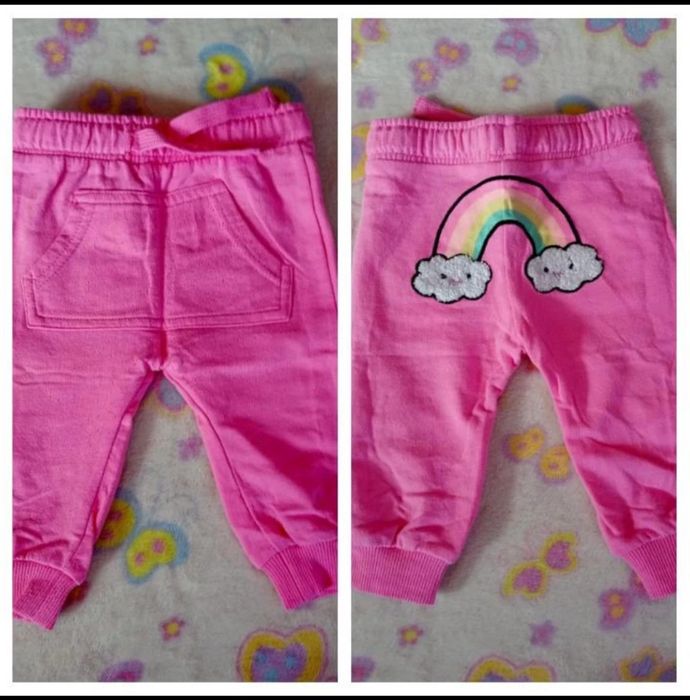 Różowe spodnie dla dziewczynki, rozm.62, Cool Club