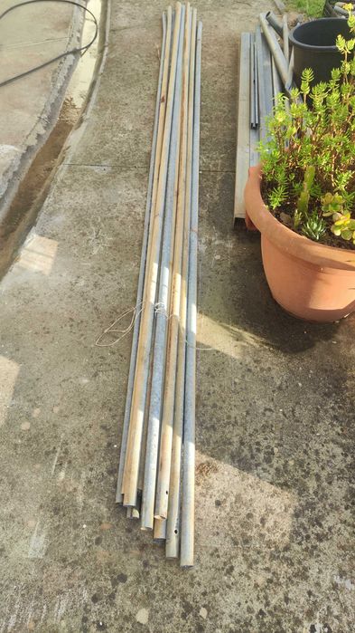 12 varas tubo 32mm furo 28mm com mais de 3,60mts galvanizado