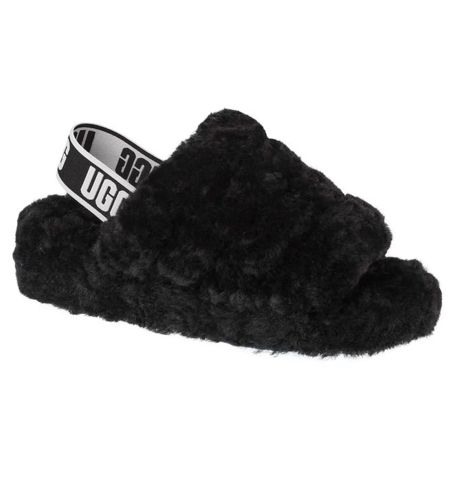 Жіночі тапочки UGG Fluff Yeah Slide Black | Угг жіночі тапки 38 р
