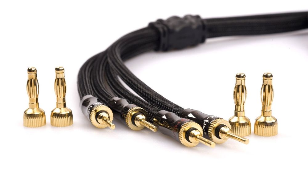 HiViLux HiFi cabo de alto-falante cabo de alto-falante OFC plugue bana