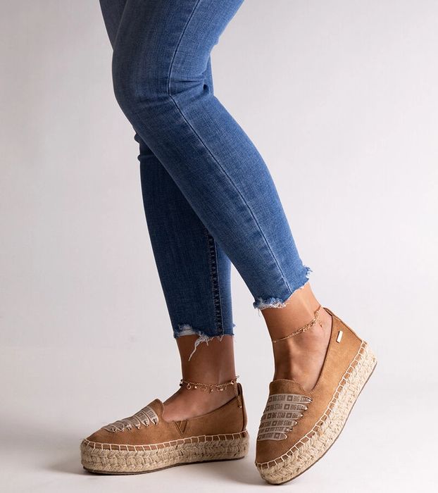 Brązowe espadryle Big Star JJ274892