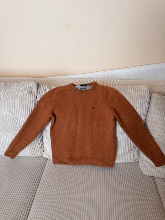 Sweter Mc Neal z wełny jagnięcej, S, kolor pomarańczowo-ceglany
