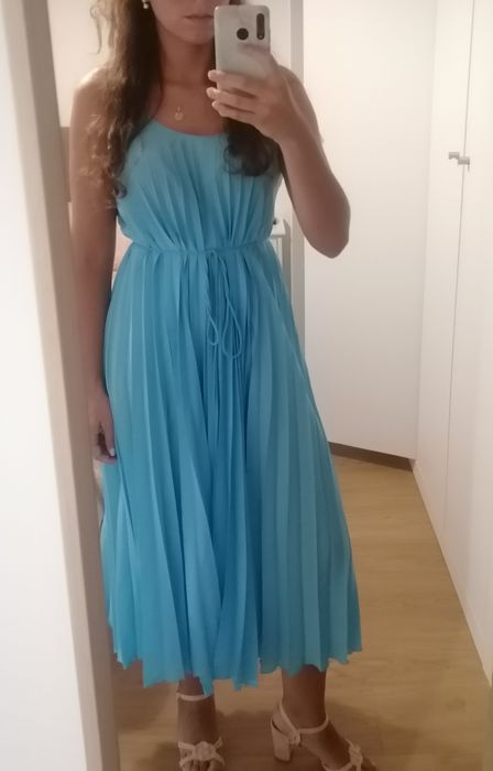 Mango Pleated Dress