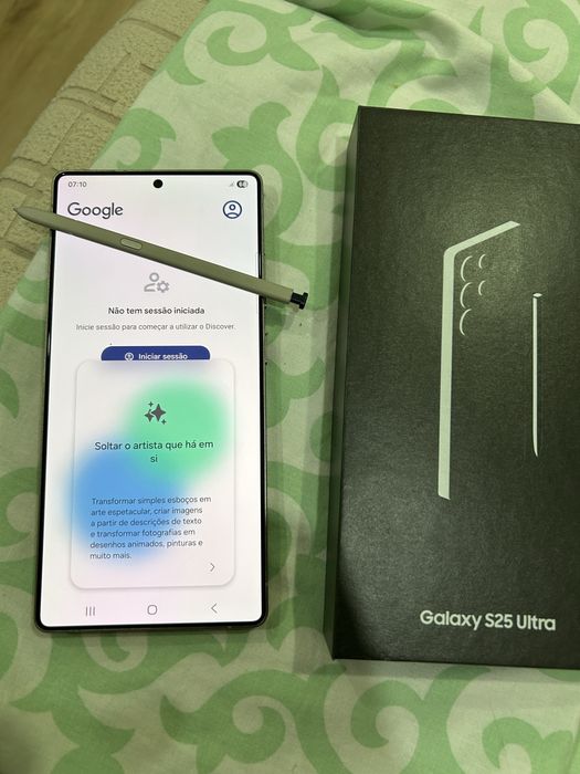 Sansung galax S25 ultra em estado de novo