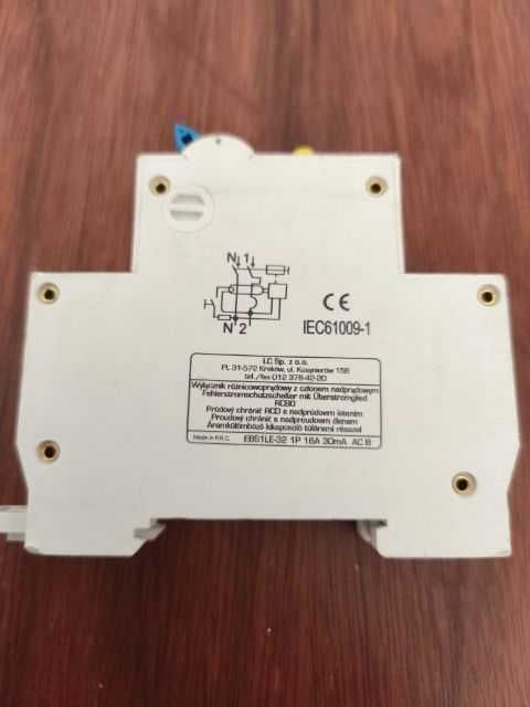Wyłącznik różnicowo-nadprądowy 1P B 16A 30mA AC EBS1LE LC-Tec