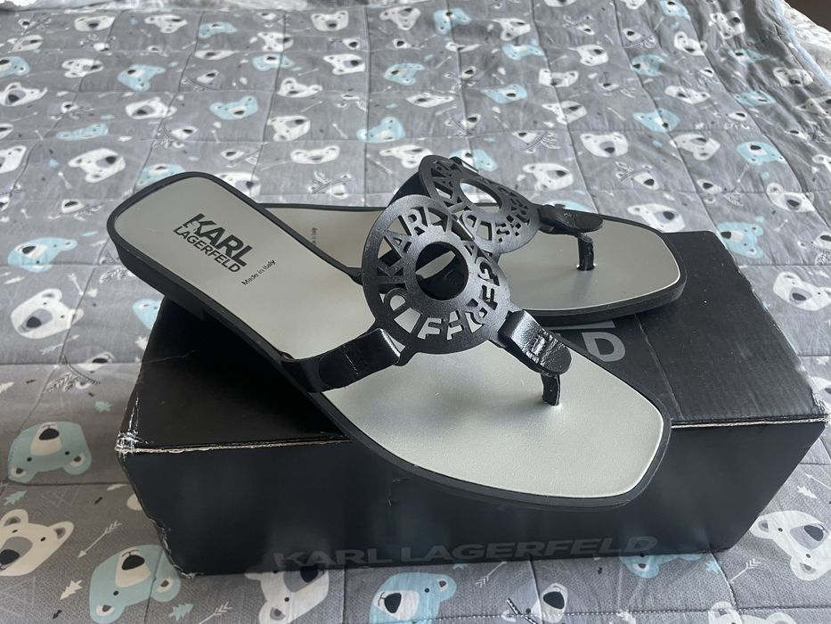 Босоніжки, шльопанці, вʼєтнамки Karl Lagerfeld оригінал