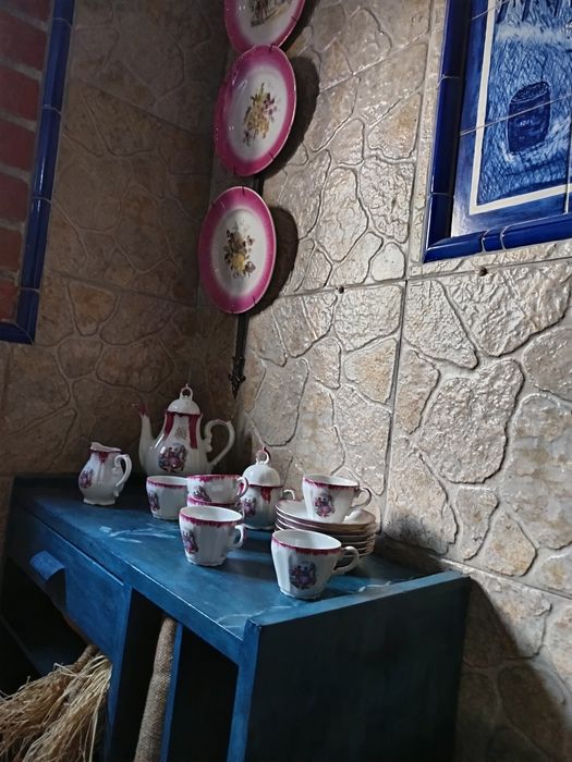 Serviço de café japonês.