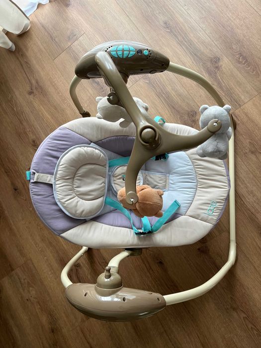 Bujaczek huśtawka Caretero Loop stan idealny, komplet, dla niemowląt