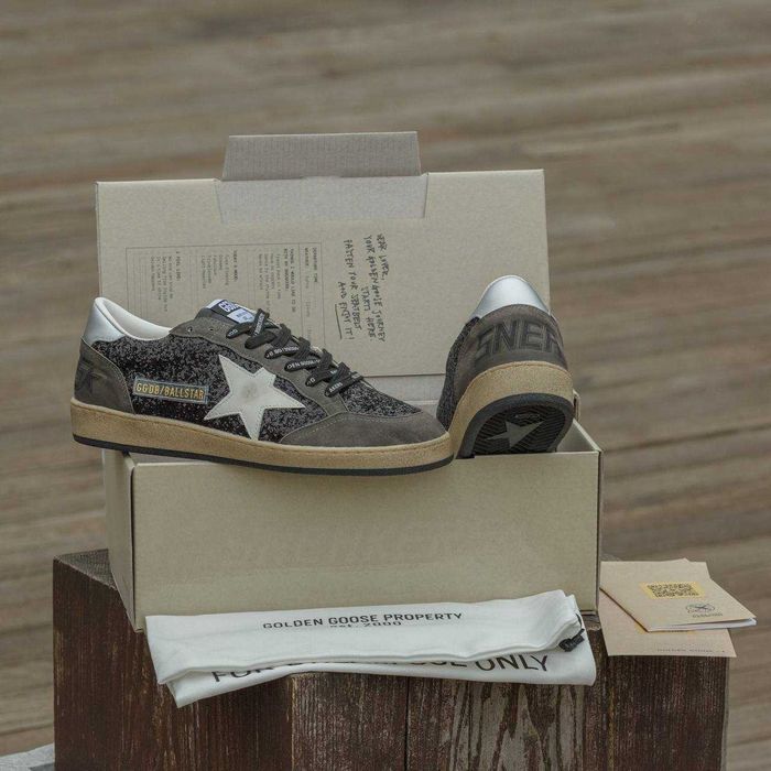 Женские кожаные кеды Golden Goose Ball-Star кроссовки голден гус кеди