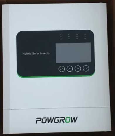 Найтихіший гібридний сонячний інвертор POWGROW 5 kWt / 24В /МРРТ9000W/зарядка 160A.