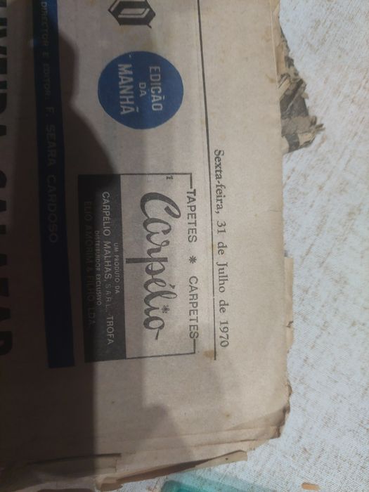 Jornais morte Oliveira Salazar