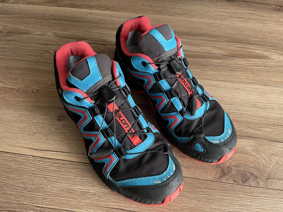 Buty do biegania Salomon Voltara GTX Autobhan Boss Blue Papaya r. 40