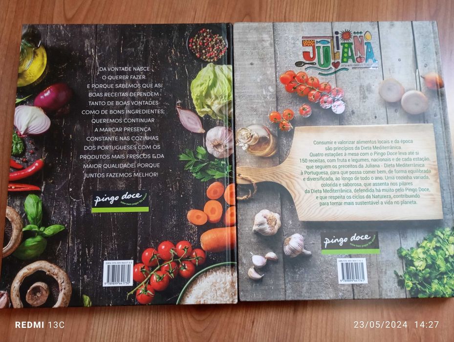 Livros receitas pingo doce(valor dos 2)