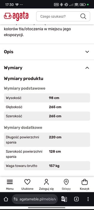 Narożnik z funkcją spania