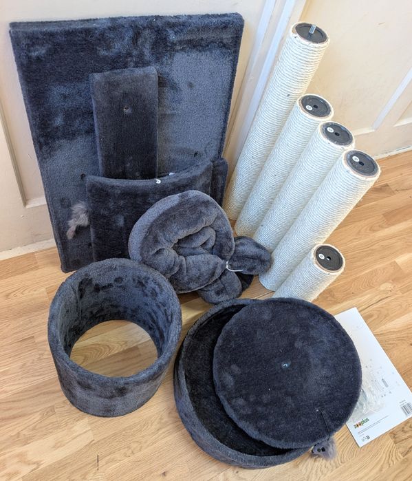 Penelope Drapak dla Kota Ciemnoszary 55x40x116cm ŚREDNIEJ WIELKOŚCI OT