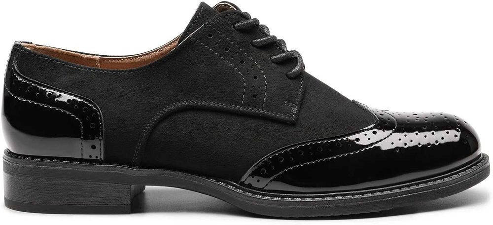 Nowe damskie buty Oxford / półbuty / trzewiki / czarne "38" !2813!