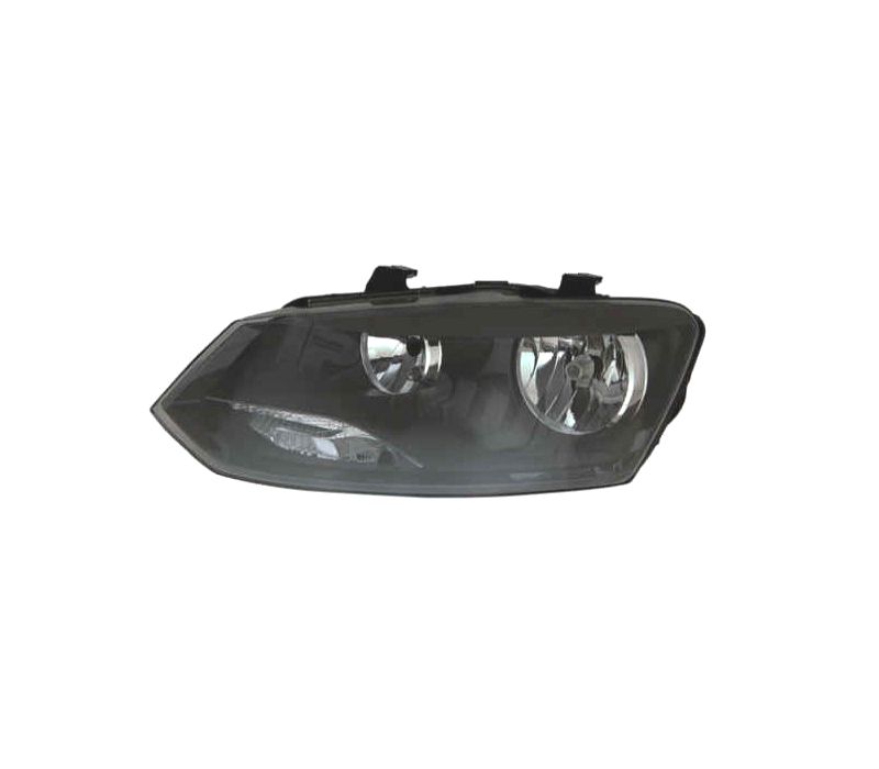 FAROL ESQ VW VOLKSWAGEN POLO 6R 09-14 PRETO