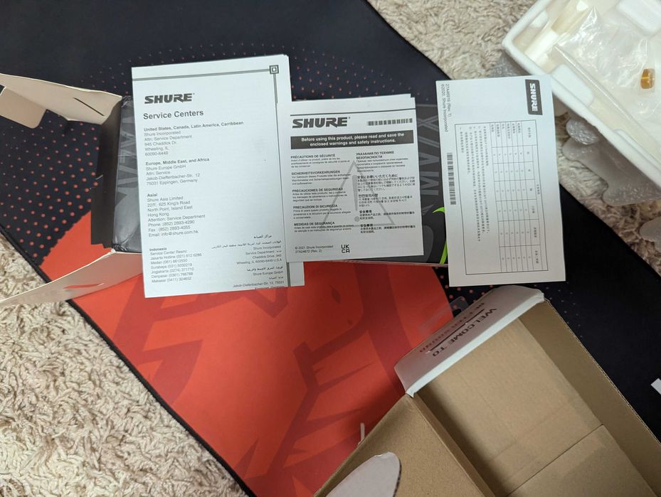 Microphpne Shure mv7x