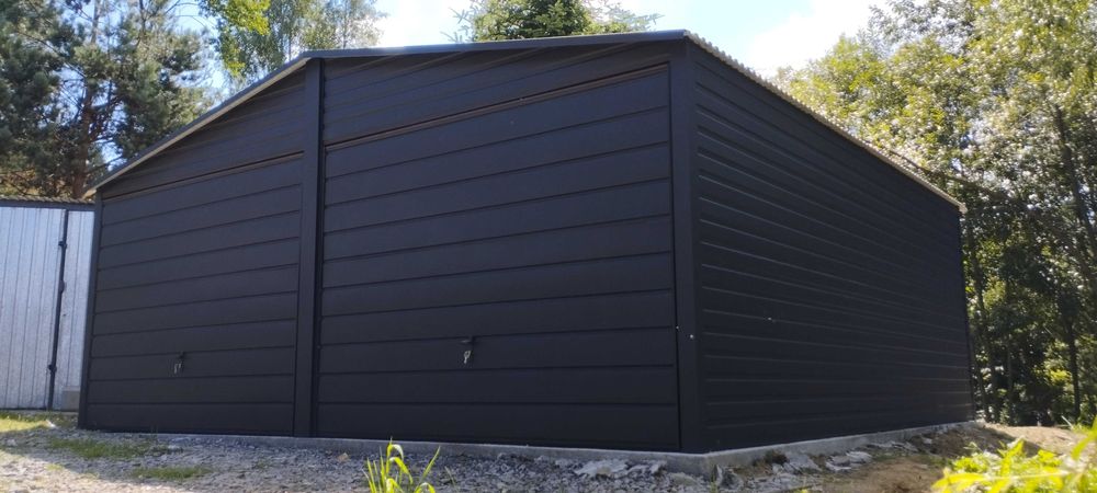 garaż blaszany 6x5 garaż blaszak garaze blaszane 5x7 7x5 poziom profil