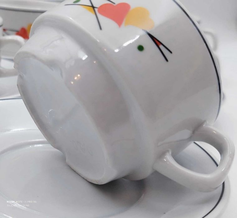 Serwis kawowy herbaciany Lubiana 150ml  stan bardzo dobry