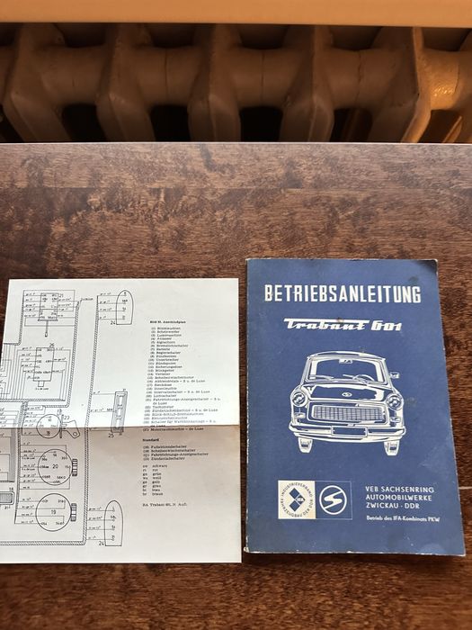 Trabant 601 instrukcja plus schemat