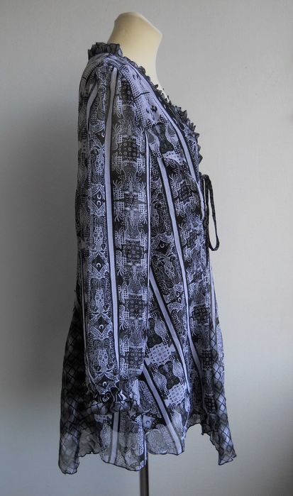 Sheego Śliczna Elegancka Tunika z Kontrafałdą r.46/48