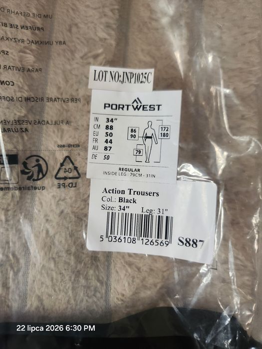 Spodnie Port West action trousers