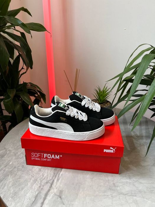 Puma Suede XL Black White / кросівки Пума / жіночі кросівки 36 37 38