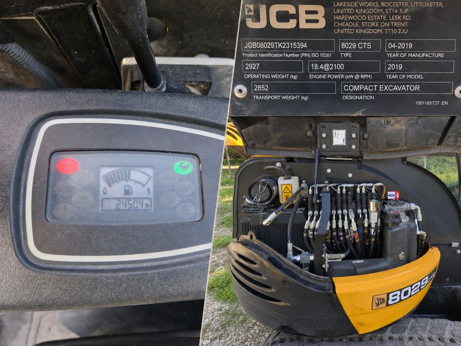 Na sprzedaż mini koparka JCB 8029 CTS