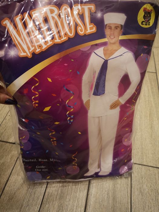 Nowy strój marynarza, marynarz, roz.uniwersalny L-XL