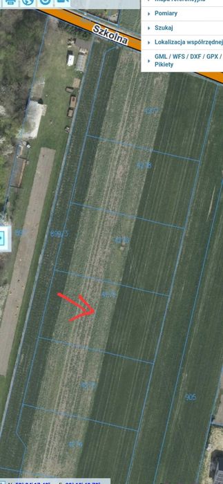 Sprzedam działkę ul Szkolna 13.39a