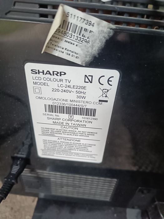 Telewizor Sharp Aquos 23 cale LCD DVB-T HDMI sprawny