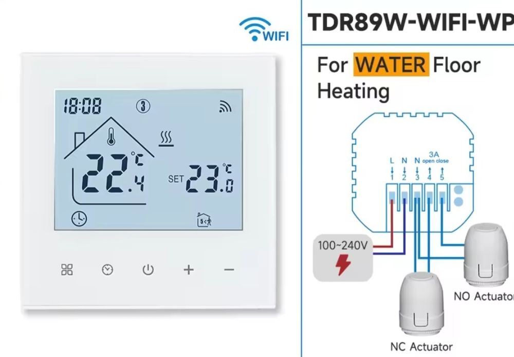 Siłowniki termoelektryczny + programator