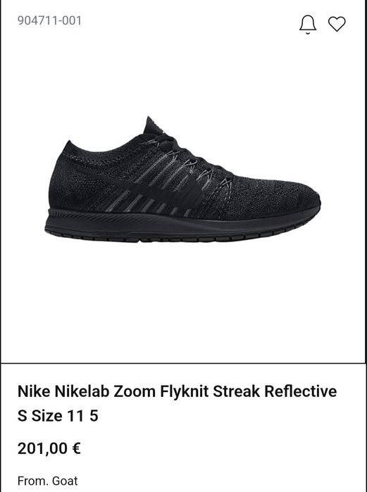 Nike Lab Zoom Flyknit Streak Reflective r.42