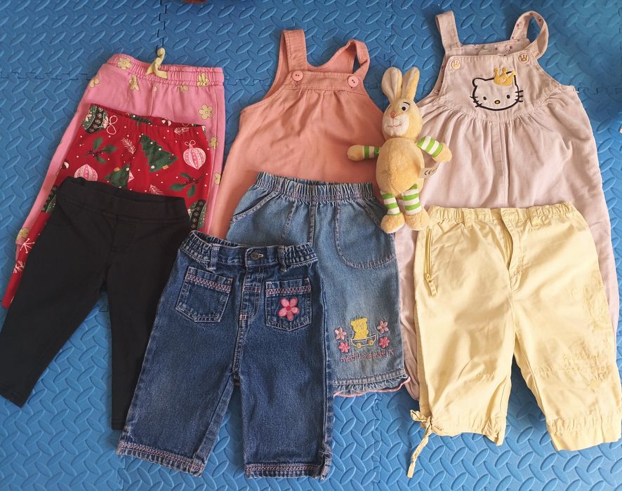 Spodnie dla dziewczynki rozm 80 zajączekaskotka gratis