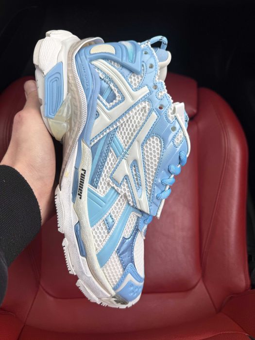 リランラン販売 ОПЛАТА ПІСЛЯ ОГЛЯДУ)Balenciaga Runner Blue White Баленсіага Ранер