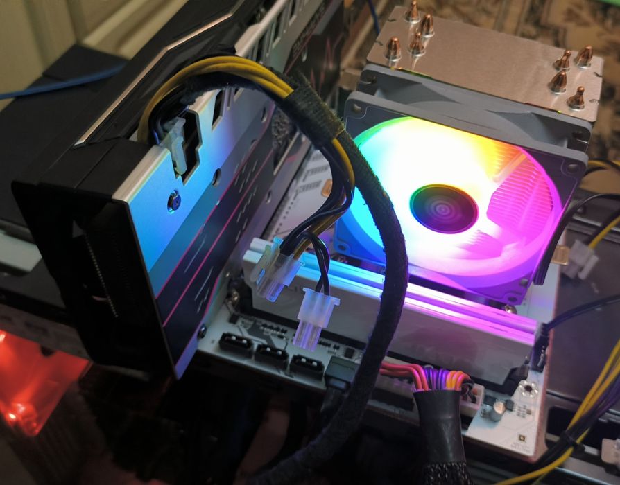 Комплект Ryzen 5 5500,  плата B450m AM4