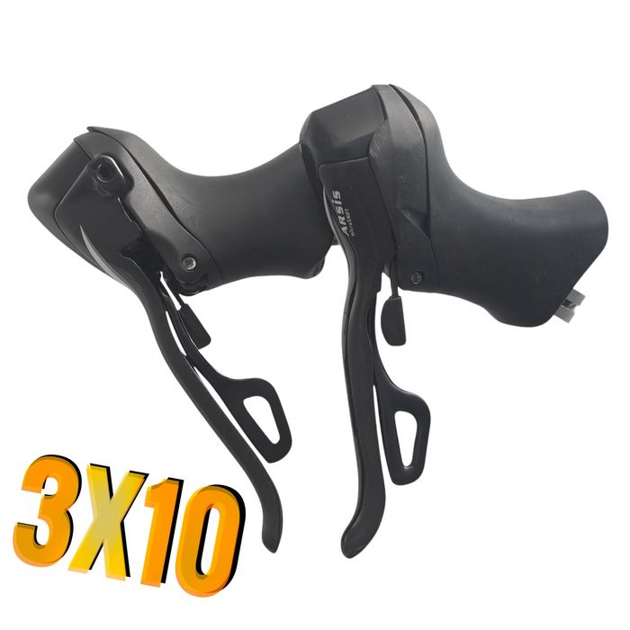 Unikat! MICROSHIFT ARSIS 3x10 klamkomanetki manetki klamki szosowe