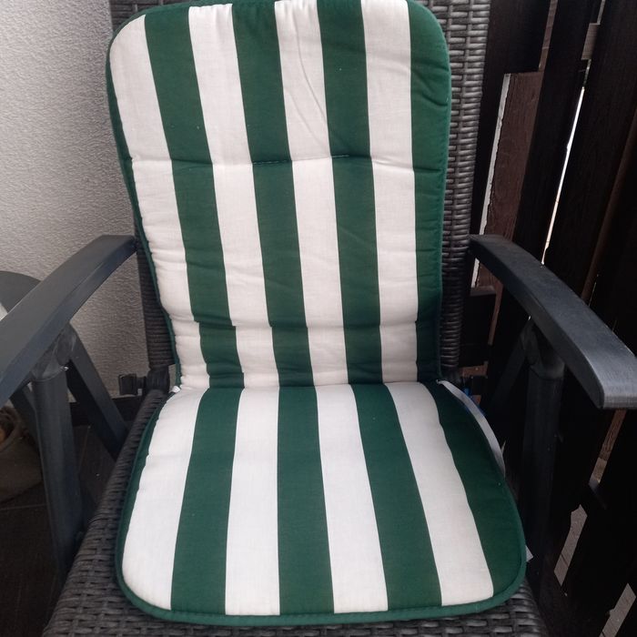 Poduszki ogrodowe biało zielone 2+ 1