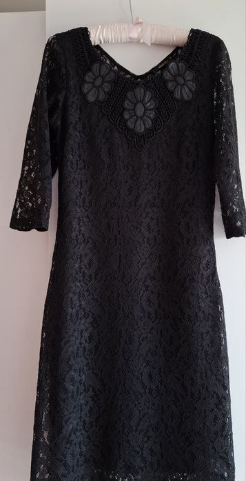 Sukienka damska midi czarna